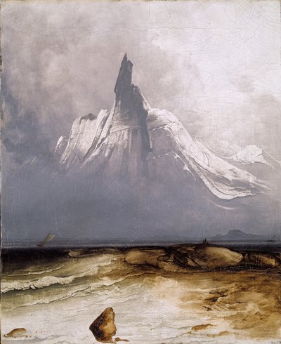 Stetind im Nebel von Peder Balke