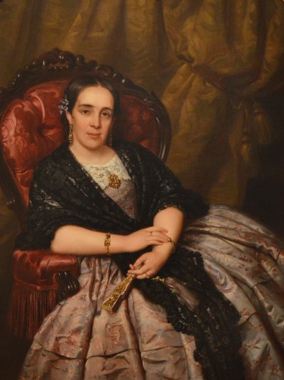Porträt von Ana García Izcalbalceta, Ehefrau des Architekten der Hidalga von Pelegrí Clavé
