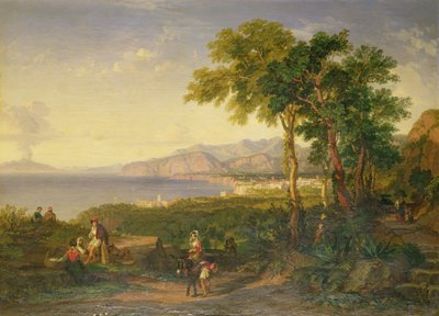 Die Bucht von Salerno, ca. 1820-30 von Penry Williams