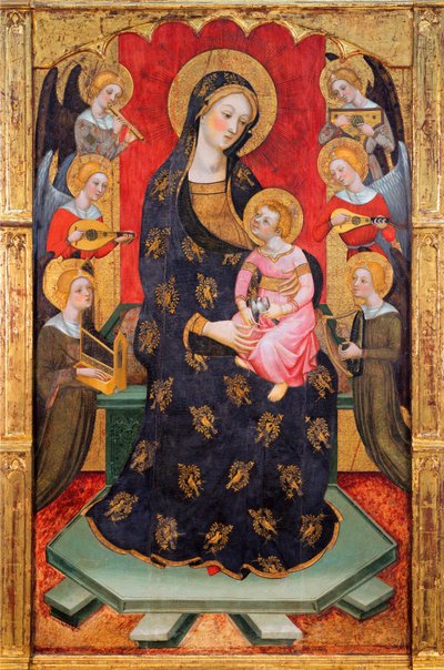 Madonna mit musizierenden Engeln von Pere Serra