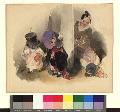 Mutter mit spielenden Kindern (Der kleine Gerngross) von Peter Fendi