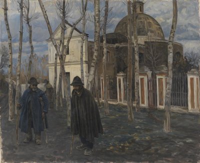 Bettler vor S. Giuliano, in der Nähe von Pompeji. 1904-05 von Peter Hansen