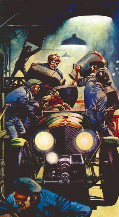 1928 4,5 Liter Bentley in Le Mans von Peter Jackson
