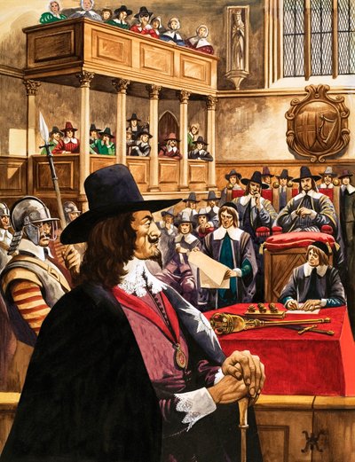 Der Prozess von König Karl I. in der Westminster Hall von Peter Jackson