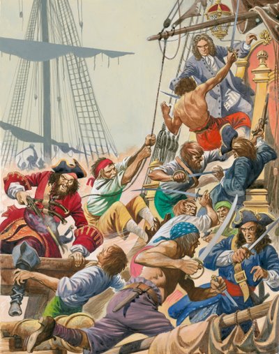 Als Piraten die Meere befuhren. Blackbeard und seine Piraten greifen an. von Peter Jackson