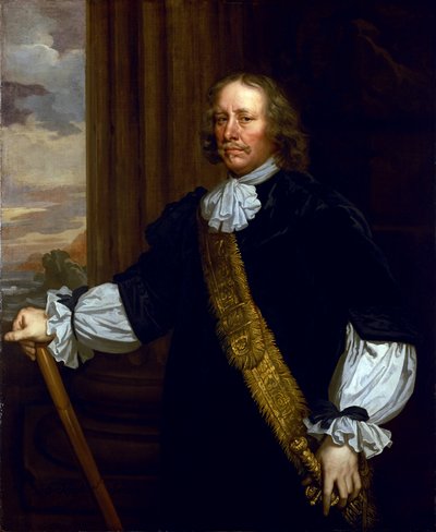 Porträt von Vizeadmiral Sir Joseph Jordan (1603-1685), Flaggenträger von Lowestoft, bezüglich der Schlacht von Lowestoft (England) von Peter Lely