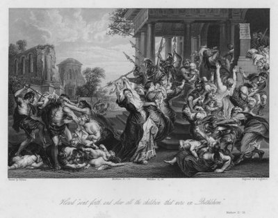 Das Massaker der Unschuldigen, Matthäus II von Peter Paul (after) Rubens