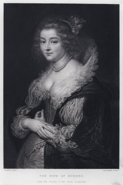 Die Frau von Rubens von Peter Paul (after) Rubens