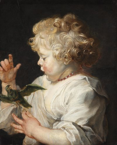 Das Kind mit dem Vogel von Peter Paul Rubens