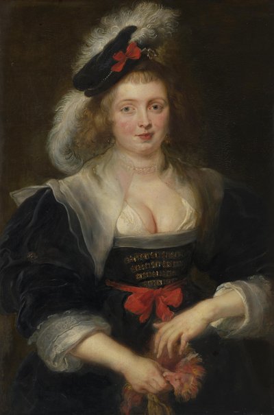 Helene Fourment, einen Handschuh anziehend von Peter Paul Rubens