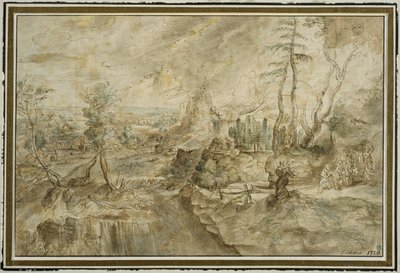 Landschaft mit Philemon und Baucis von Peter Paul Rubens