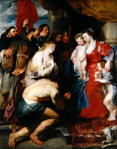 Maria mit Jesus und Johannes von Peter Paul Rubens