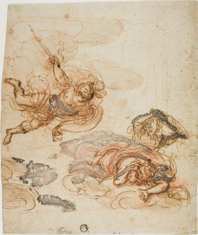 Merkur jagt zwei Harpyien von Peter Paul Rubens