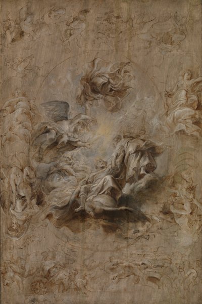 Mehrfachskizze für die Decke des Bankettsaals von Peter Paul Rubens