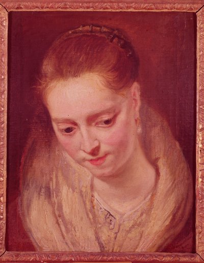 Porträt vermutlich von Helene Fourment (1614-73) von Peter Paul Rubens