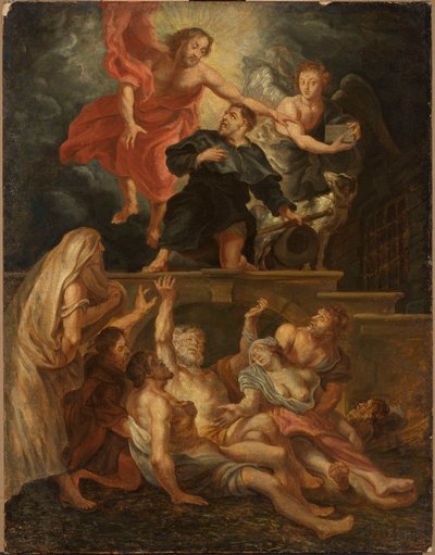 Heiliger Rochus, Patron der von Krankheit Betroffenen von Peter Paul Rubens