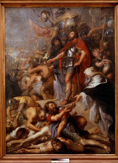 Der Triumph des Judas Makkabäus Judas Makkabäus (oder Makkabäus), genannt der Hammer, Nachfolger seines Vaters Matathias an der Spitze des Aufstands der Juden gegen die Unterdrückung der Seleukiden zur Zeit der Herrschaft von Antiochos von Peter Paul Rubens