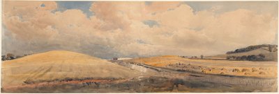 Kornfelder beim Bahnhof Tring, Hertfordshire von Peter de Wint