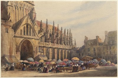 Die Kathedrale von Dieppe von Peter de Wint