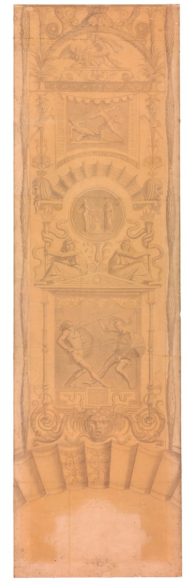 Arabeske mit Darstellungen des Ödipus, des Eteokles und Polyneikes von Peter von Cornelius