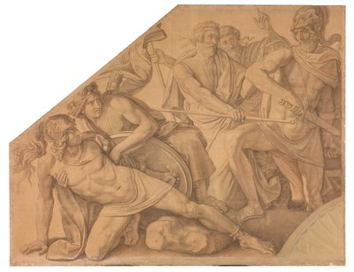 Der Zweikampf zwischen Aias und Hektor von Peter von Cornelius