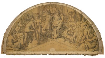 Die Aufnahme des Herakles in den Olymp von Peter von Cornelius