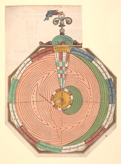 Volvelle zur Vorhersage von Sonnen- und Mondfinsternissen von Petrus Apianus