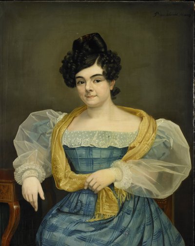 Porträt von Adriana Johanna van Wijck von Petrus van Schendel