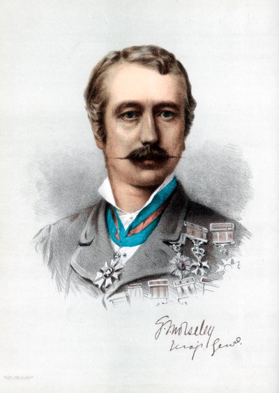 Garnet Joseph Wolseley, 1. Viscount Wolseley, irisch-britischer Soldat, ca. 1890 von Petter and Galpin Cassell