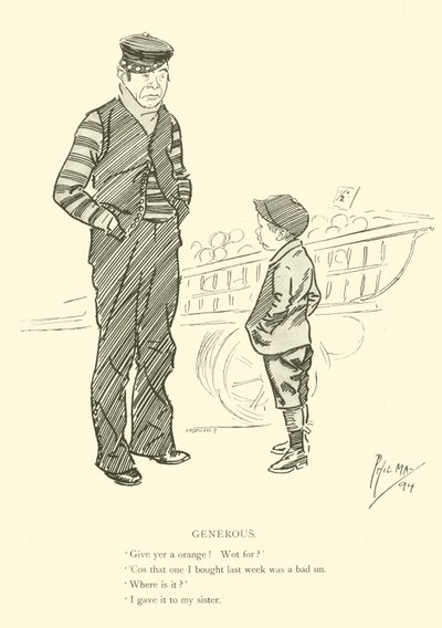 Karikatur von Phil May, aus den 1890er Jahren von Phil May