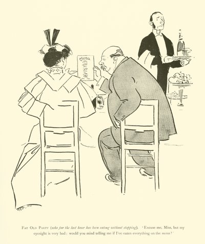 Karikatur von Phil May, aus den 1890er Jahren von Phil May