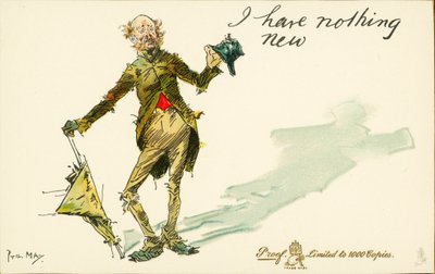 Ich habe nichts Neues (Farblithographie) von Phil May
