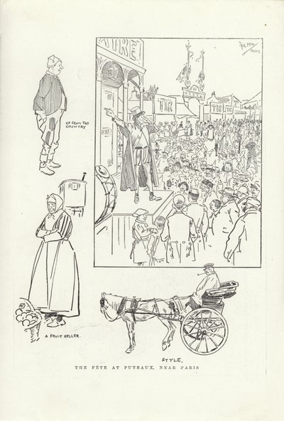 Das Fest in Puteaux, nahe Paris von Phil May