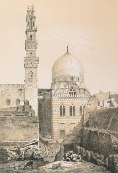 Moschee und Grab von El Ghoury von Philibert Joseph Girault de Prangey