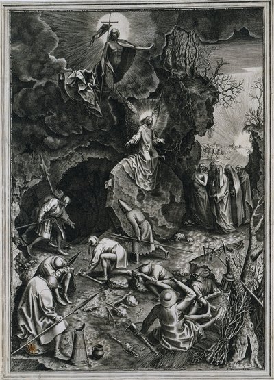 Die Auferstehung Christi, ca. 1562 von Philip Galle