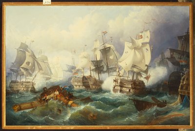 Die Schlacht von Trafalgar von Philip James de Loutherbourg