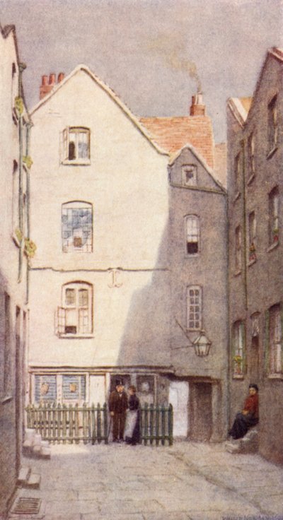 Rückseite des Green Dragon Tavern, St. Andrews Hill, 1890 von Philip Norman