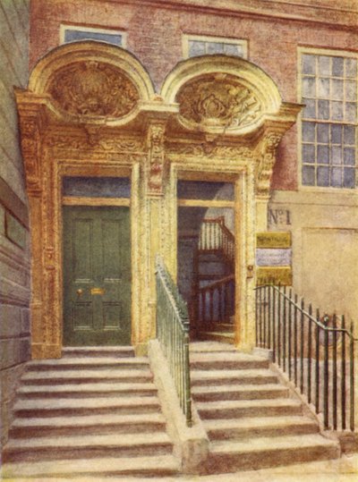 Türrahmen von Nr. 1 und 2 Laurence Poultney Hill, 1895 von Philip Norman