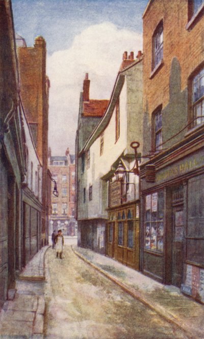 Leather Lane, Blick nach Süden Richtung Holborn, 1897 von Philip Norman