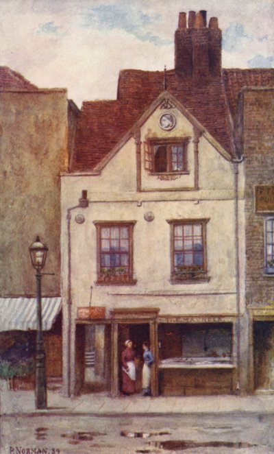 Maunders Fischladen, Cheyne Walk, 1887 von Philip Norman