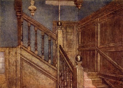 Treppe des Sandford Manor House, 1898 von Philip Norman