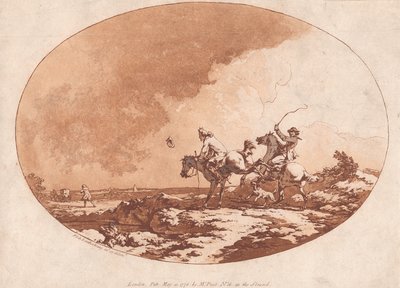 Ein windiger Tag von Philippe-Jacques de Loutherbourg