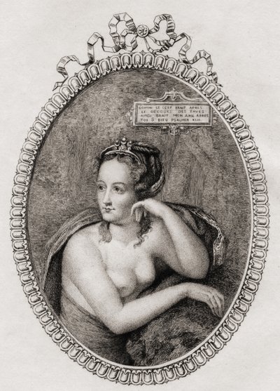 Französische Mätresse von König Heinrich II. von Frankreich: Diane de Poitiers (1499-1566) von Philippe after Mercier