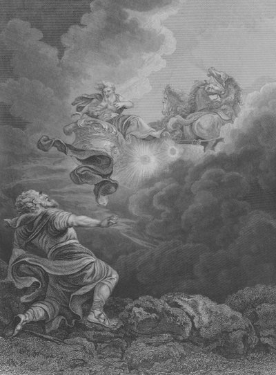 Der Aufstieg des Elija, 2. Könige 2, Vers 1-13 von Philippe de (after) Loutherbourg