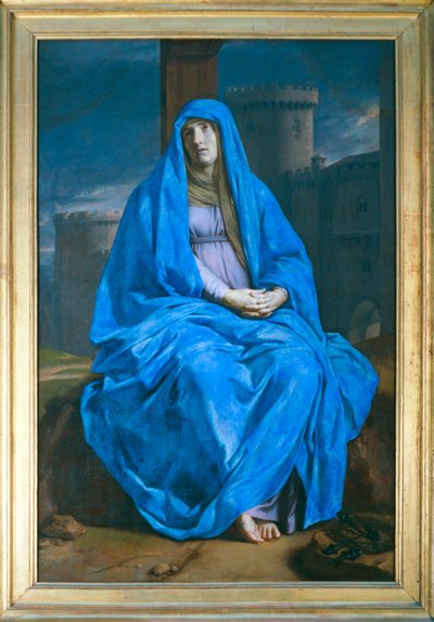 Die schmerzhafte Jungfrau am Fuß des Kreuzes von Philippe de Champaigne
