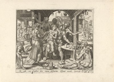 Der verlorene Sohn verschwendet sein Erbe von Philips Galle
