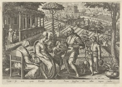 Jagd auf die Dorngrasmücke von Philips Galle