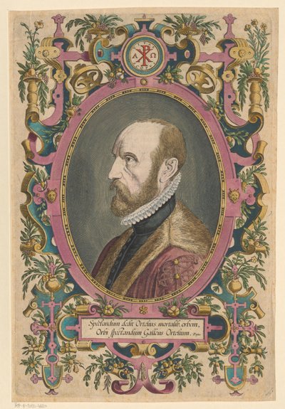 Porträt von Abraham Ortelius von Philips Galle