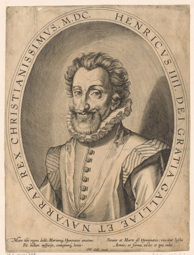 Porträt von Heinrich IV., König von Frankreich von Philips Galle