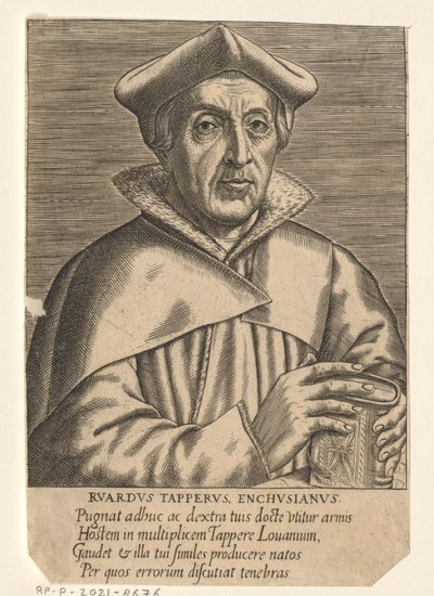 Porträt von Ruard Tapper von Philips Galle